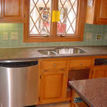 Private Residence, Raleigh. Often our customers just want to replace their existing countertops with granite but want to retain their pre-existing tile backsplash. This was the case for the owners of this Hope Valley home. Prescott Stone Fabricators regularly receives such requests 